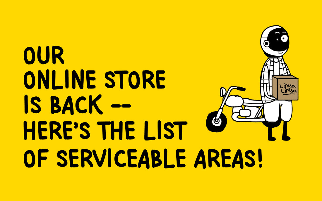 Our online store is back— here's the list of serviceable areas!