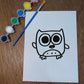 Puddy Rock Canvas Painting Set: Bobby the Owl