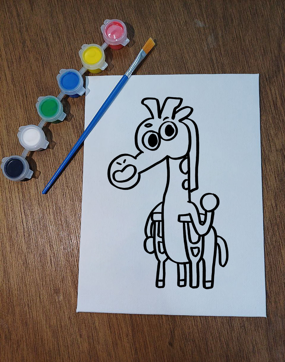 Puddy Rock Canvas Painting Set: Waffy the Giraffe