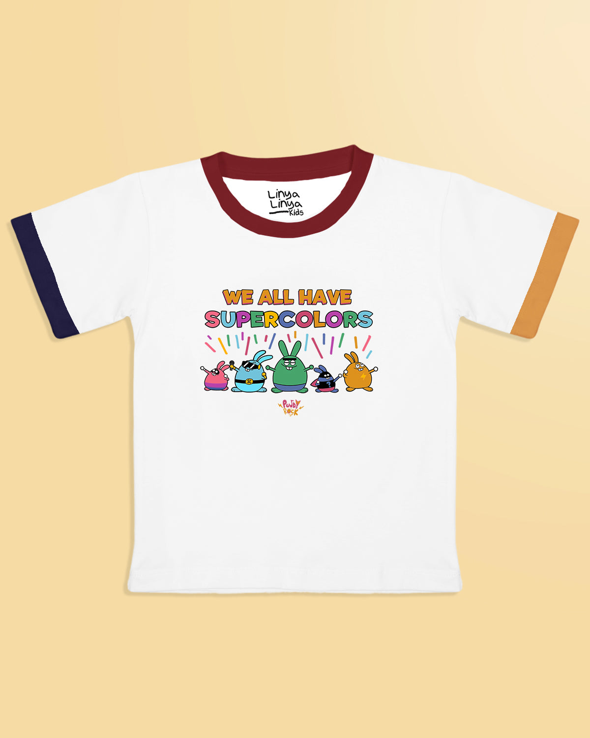 Puddy Rock Kids T-Shirt: We All Have Super Colors