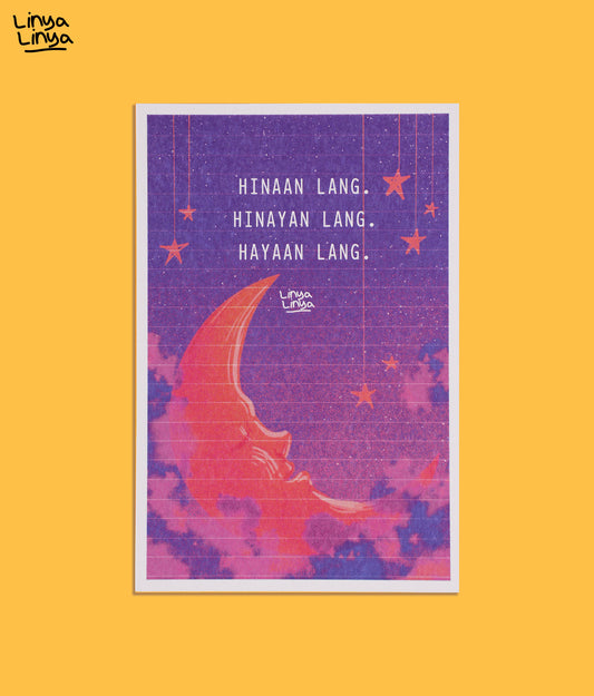 Linya-Linya Heart Cards: Hinaan Lang. Hinayan Lang. Hayaan lang.