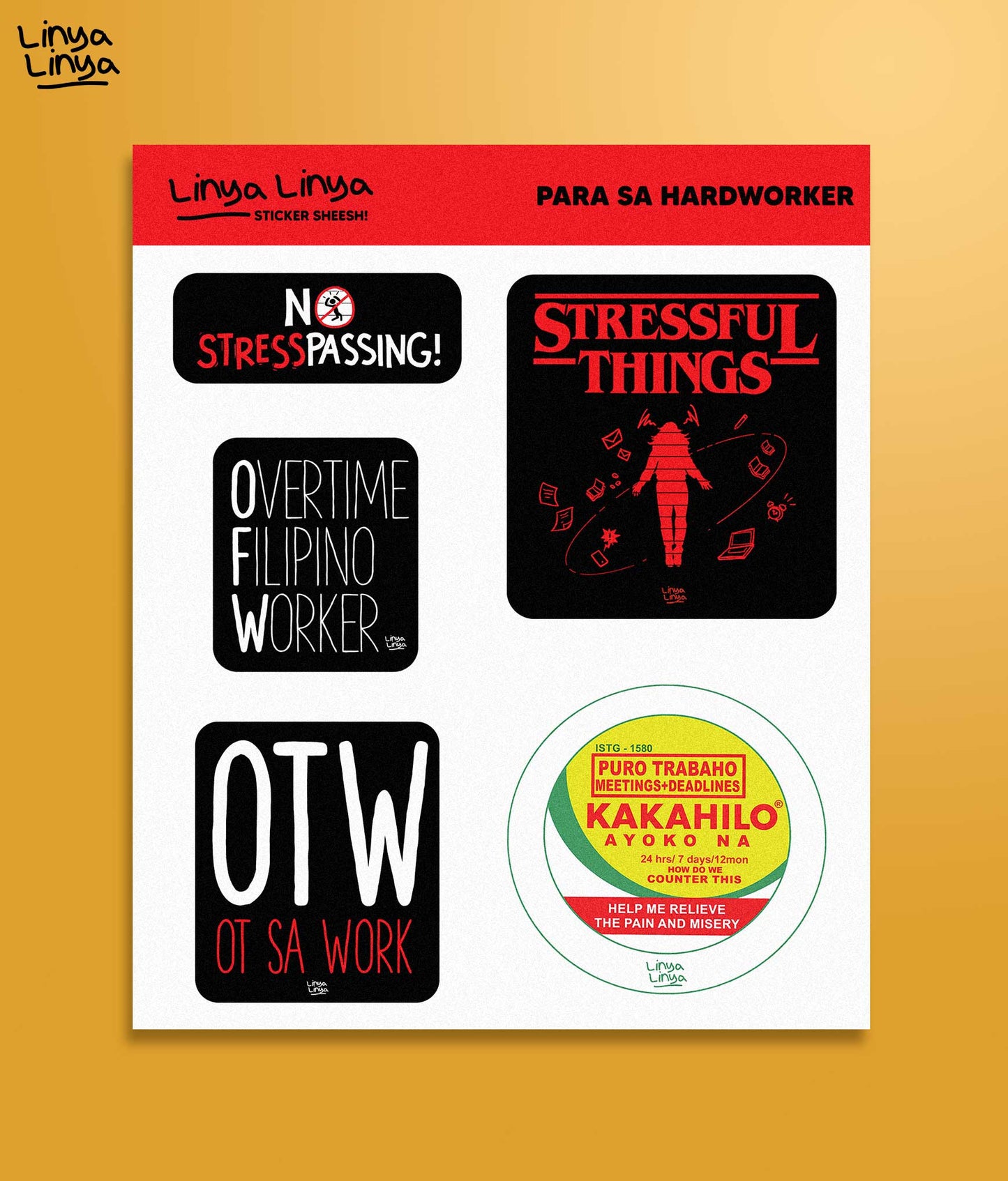 Linya-Linya Sticker Packs: Para Sa Hardworker