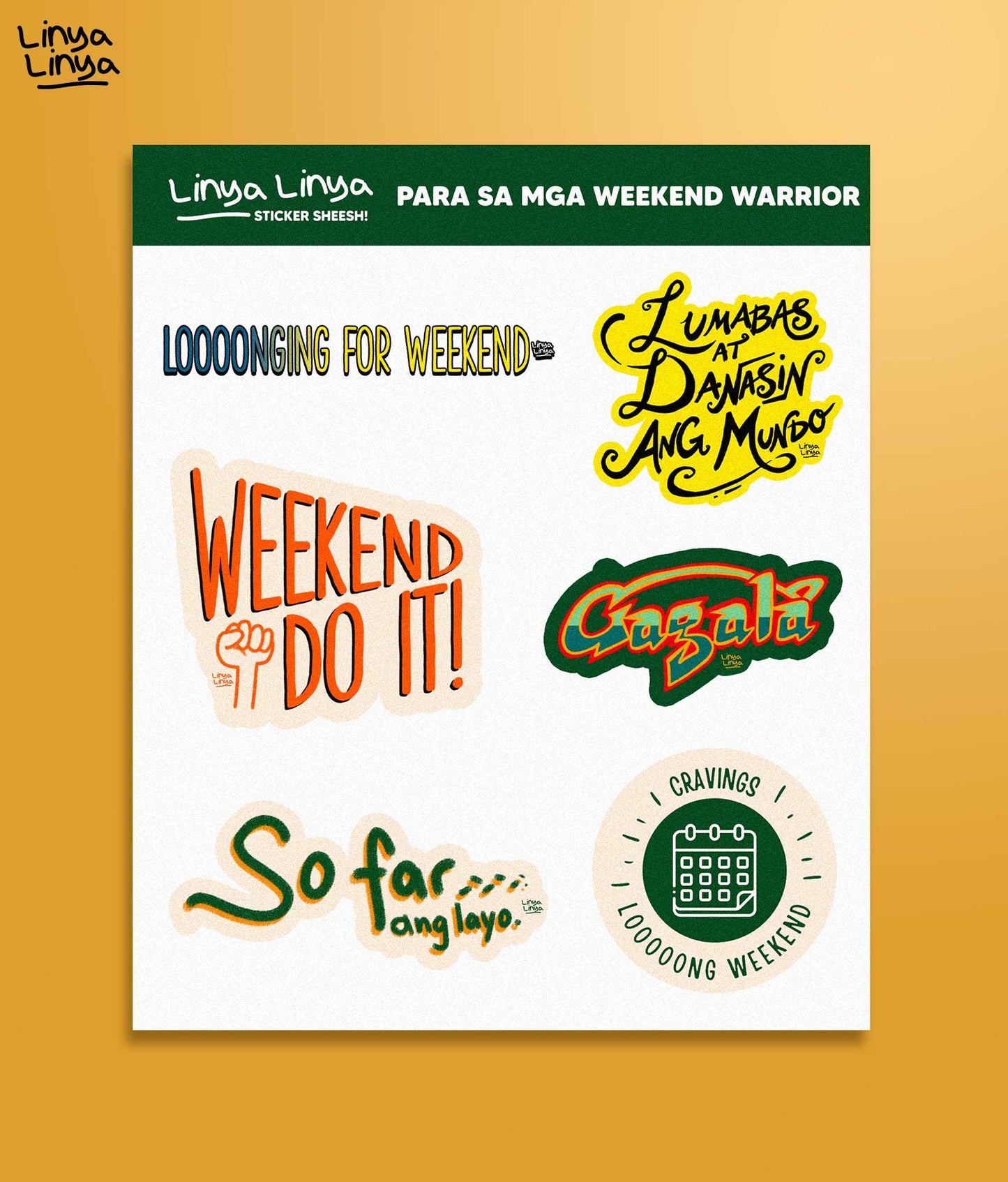 Linya-Linya Sticker Packs: Para Sa Mga Weekend Warrior