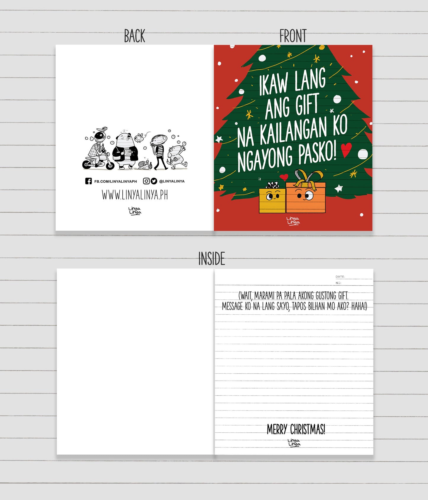 Ikaw Lang Ang Gift Na Kailangan Ko Ngayong Pasko! - Greeting Card