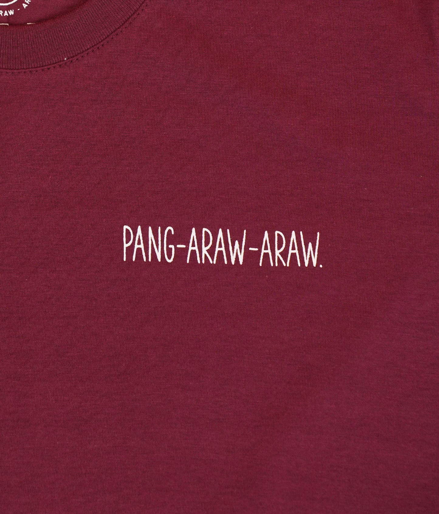 Basic Tee: Pang-Araw-Araw (Maroon)