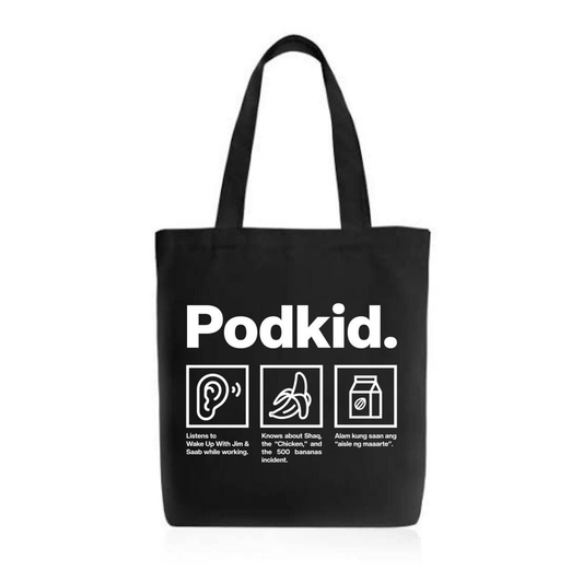 Podkid Tote Bag (with FREE Sticker Pack)